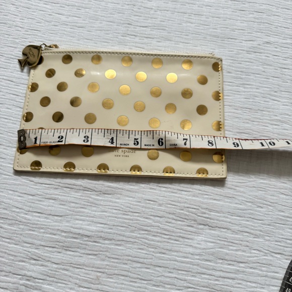 Kate Spade pencil case gold polka dot - Picture 8 of 9